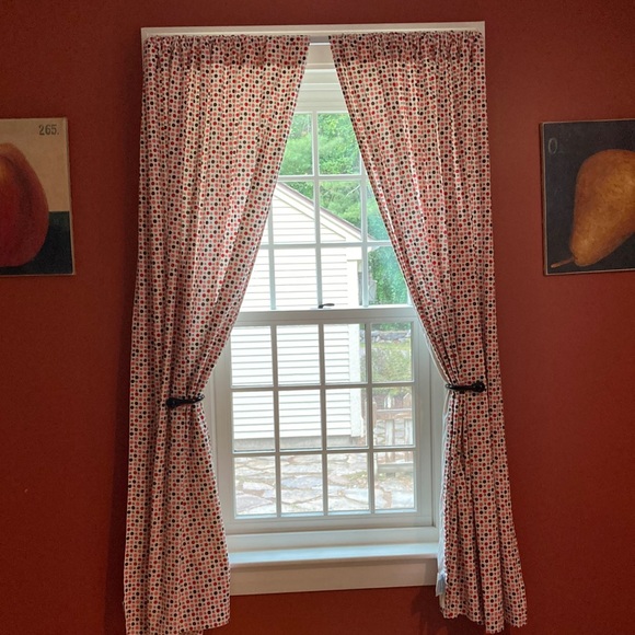 LAND OF NOD *4 Panels* 50"x63" Polka Dot Spotty Curtains Lined - Picture 8 of 11